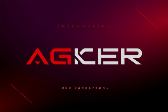 Agker: A Bold Display Font for Creative Projects