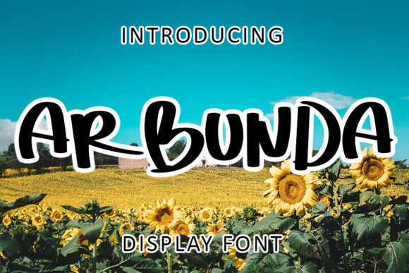 Ar Bunda: A Bold Display Font for Digital Marketing