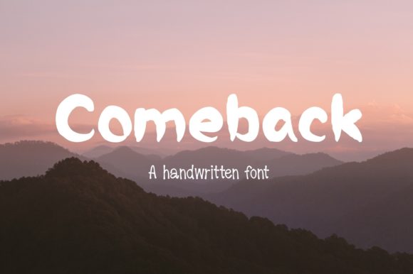 Comeback Font: A Stylish Display Choice