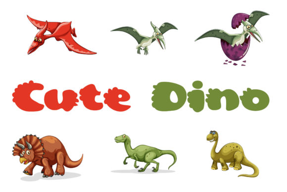 Cute Dino Font for Business