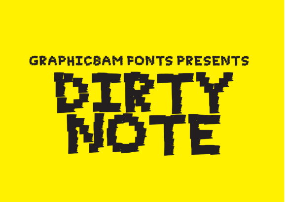 Dirty Note Font for Creative Projects