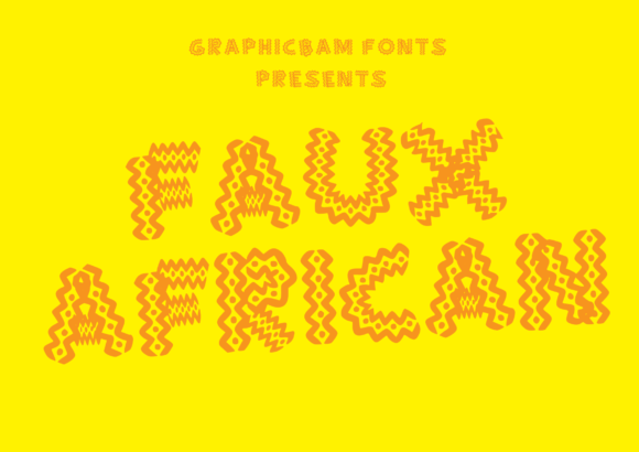 Faux African: A Bold Display Font