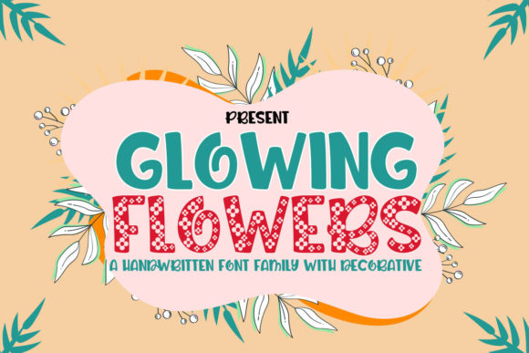 Glowing Flowers Font