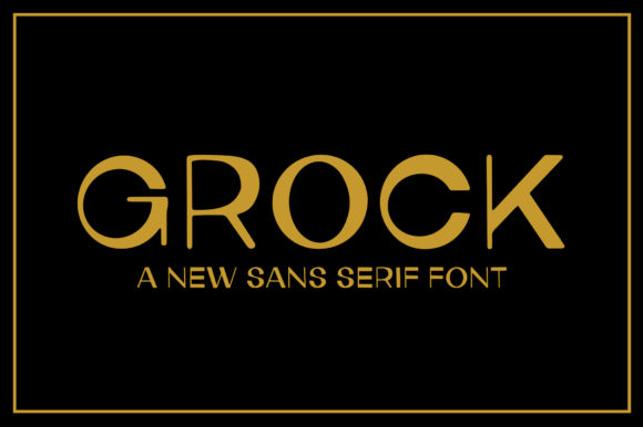 Grock: A Premium Display Font