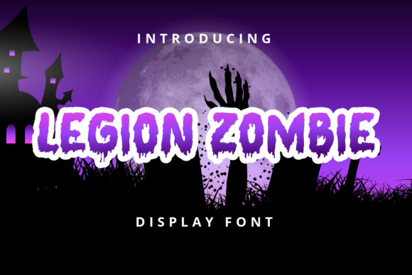 Legion Zombie Font for Spooky Design