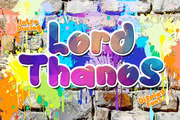 Lord Thanos Font for Business