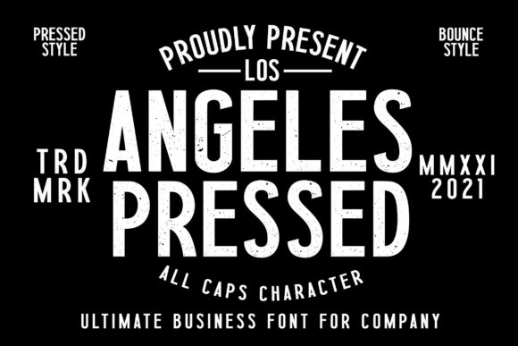 Los Angeles Press: A Bold Display Font