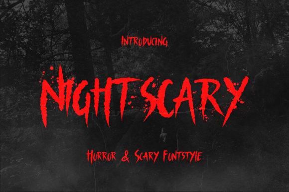 Nightscary: A Spooky Display Font