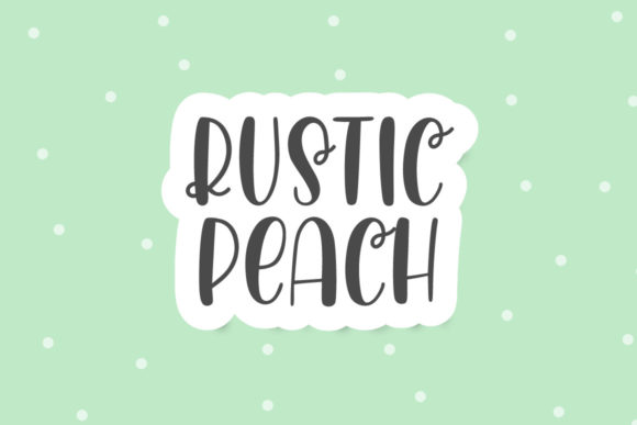 Rustic Peach Font for Creative Publishing