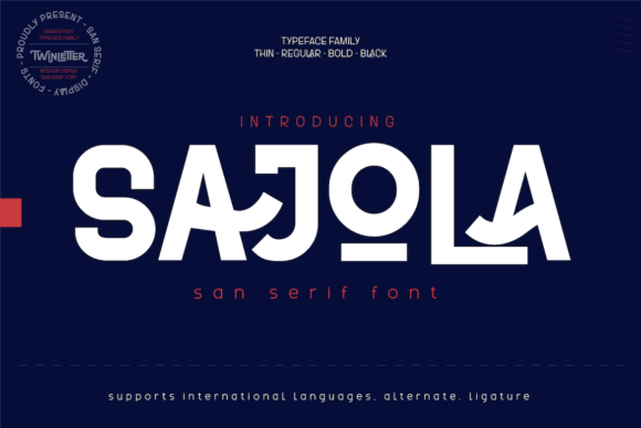 Sajola: A Modern Display Font