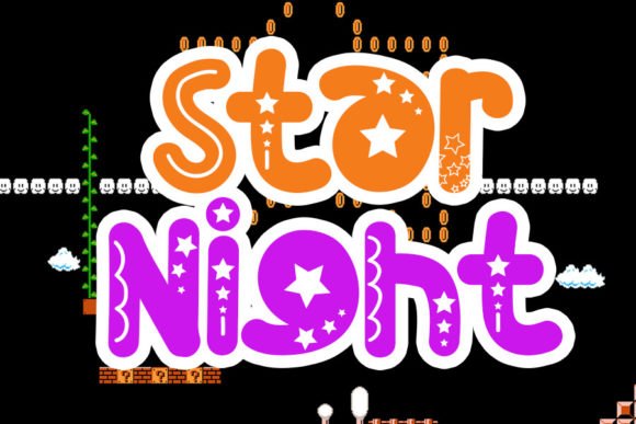 Star Night: A Bold Display Font