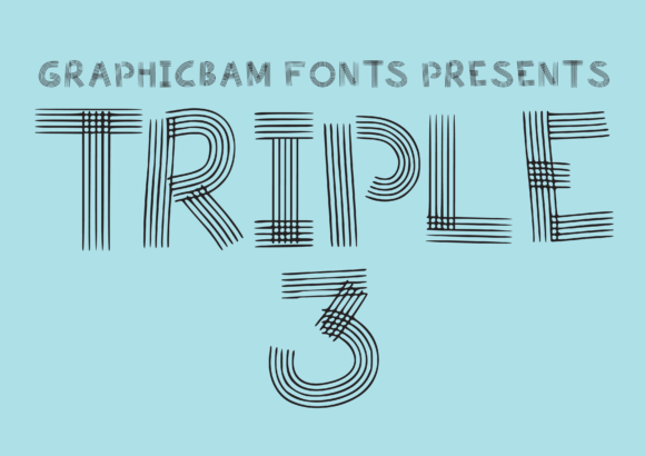 Triple 3: A Bold Display Font