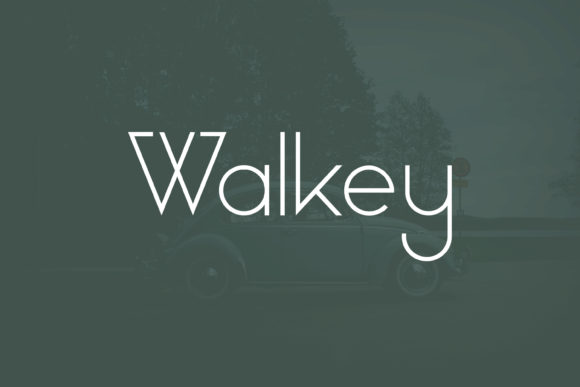 Walkey: A Modern Display Font for Elegant Designs